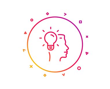 Ampul simgesi, renkli geometrik şekiller