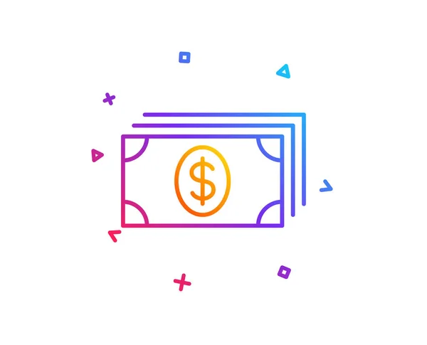 Icône Argent Comptant Signe Devise Bancaire Dollar Symbole Usd Bouton — Image vectorielle