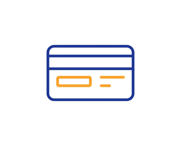 Kreditkort Rad Ikon Bank Betalning Metoden Tecken Online Shopping Symbol — Stock vektor
