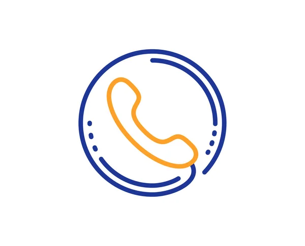 Call Center Service Line Ikonen Telefon Support Tecken Feedback Symbol — Stock vektor