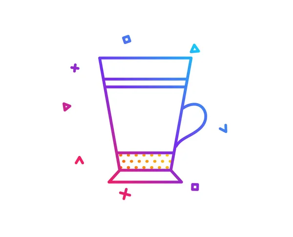 Latte Icône Café Sur Fond Blanc — Image vectorielle