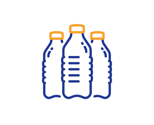 Μπουκάλια Νερό Γραμμή Εικονίδιο Ακόμα Aqua Ποτό Σημάδι Υγρό Σύμβολο — Διανυσματικό Αρχείο