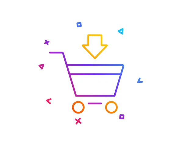 Значок Creative Shopping Cart — стоковый вектор