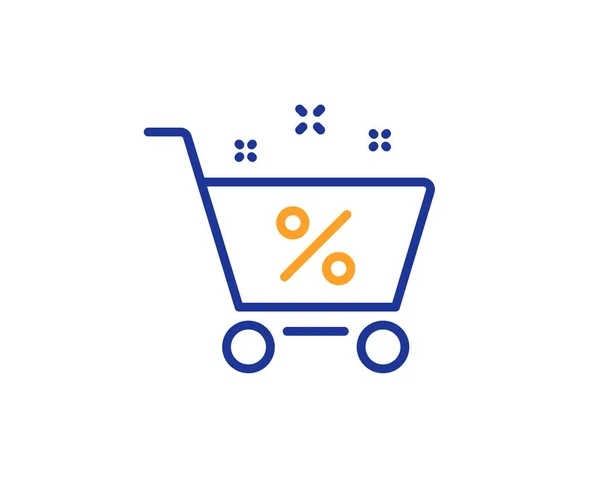 Значок Creative Shopping Cart — стоковый вектор