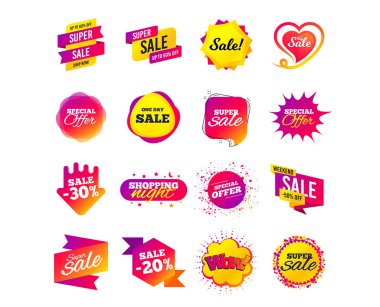 Parlak renkli Alışveriş Satış afiş