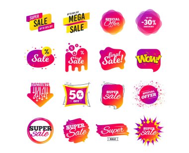 Parlak renkli Alışveriş Satış afiş