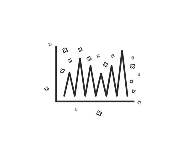 Internationell Ikon Ekonomiska Tillväxt Diagram Tecken Börsen Symbol Geometriska Former — Stock vektor