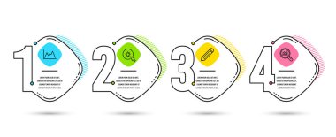 Infographic şablon seçenekleri veya adımları