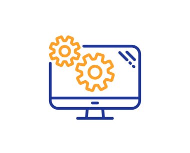 Ayarları satırı simgesi. Karikatür mühendislik araç işareti. 