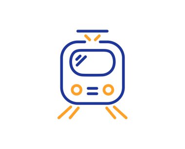 Tren taşıma satırı simgesi. Toplu ulaşım işareti. 