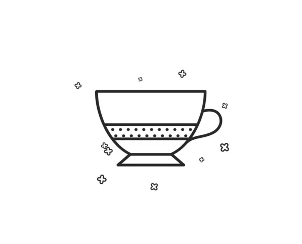 Hot Coffee Line Icon — Stock Vector