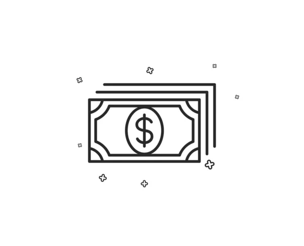 Kreditkarten Oder Cash Line Symbol Zahlungsmethoden Unterzeichnen — Stockvektor