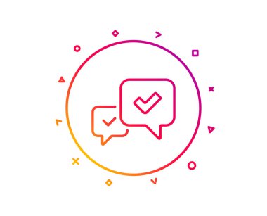 Satırı simgesi onaylayın. Kabul edilen veya teyit işareti. 