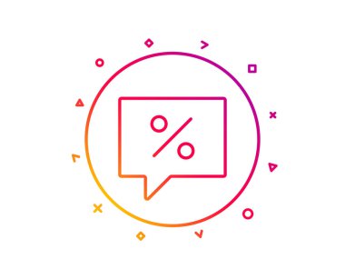 Alışveriş konuşma balonu satırı simgesi. 