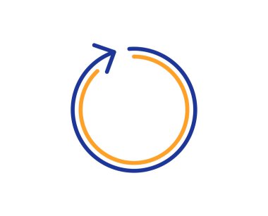 Döngü ok satırı simgesi. Ok ucu sembolü Yenile. 