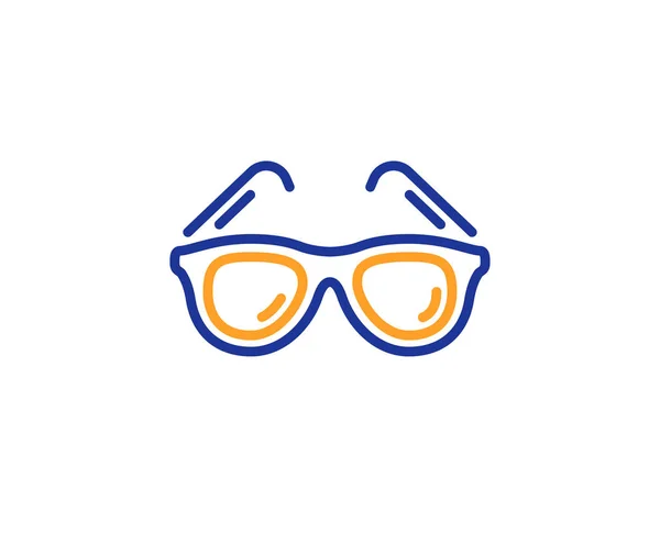 Reisesonnenbrille Linie Symbol — Stockvektor