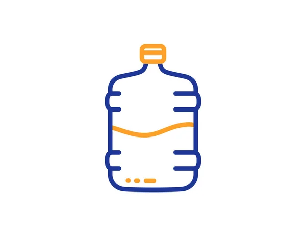 Icono Línea Botella Enfriador Agua — Archivo Imágenes Vectoriales