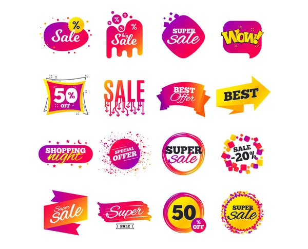 Sale Banner Templates Design — Stock Vector