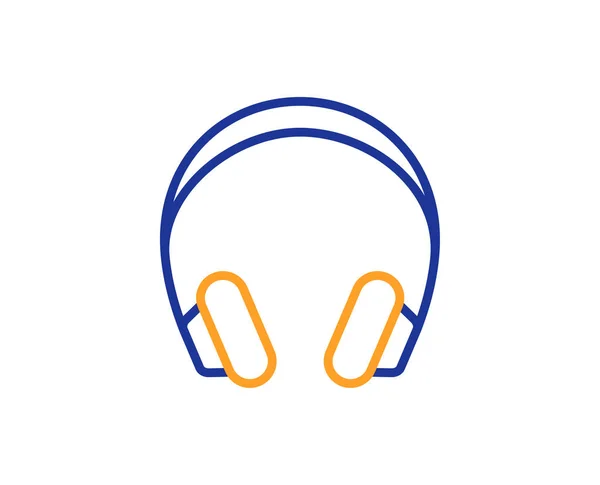 Fejhallgató Ikonján Zene Hallgató Készülék Jele — Stock Vector