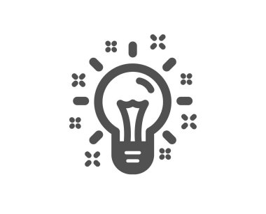 Fikir simgesi. Ampul veya lamba işareti. Yaratıcılık, çözüm veya düşünme sembolü. 