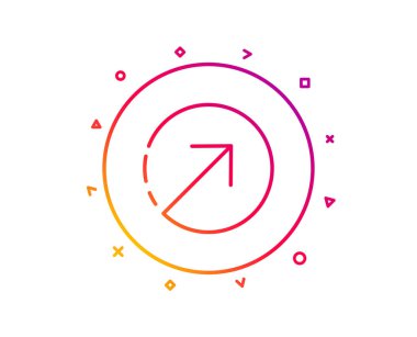 Yön ok satırı simgesi. Ok ucu sembolü. Gezinti işaretçi işaret. 