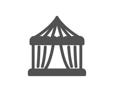 Eğlence Parkı çadır simgesi. Sirk office oturum biletleri. 