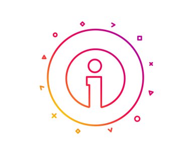 Bilgi satırı simgesi. Bilgi merkezi işareti. Destek konuşma balonu sembolü. 