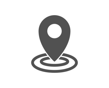 Konumu simgesi. İşaretçi işaret göster. Kalite tasarım öğesi.