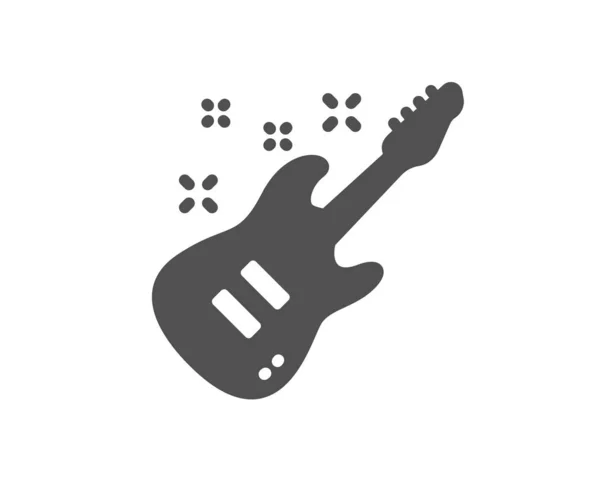 Icono Guitarra Eléctrica Signo Musical Símbolo Del Instrumento Musical Elemento — Vector de stock