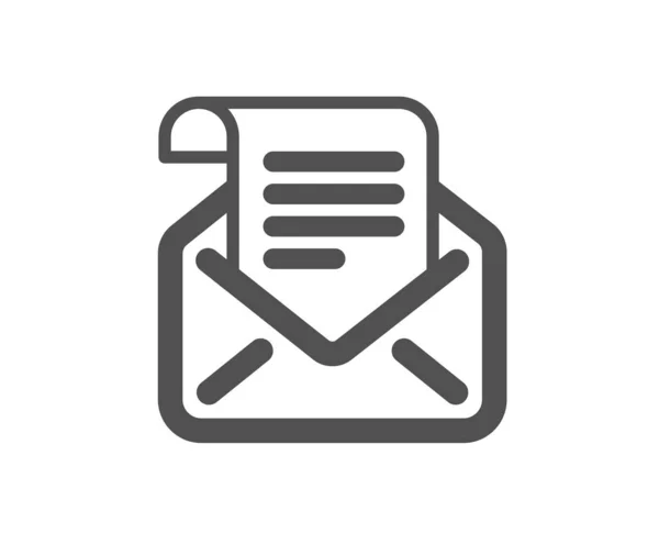 Icône Mail Newsletter Lire Message Correspondance Signe — Image vectorielle