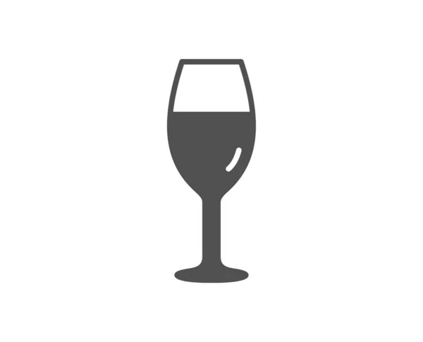 Icône Verre Vin Panneau Verre Bourgogne Élément Conception Qualité — Image vectorielle