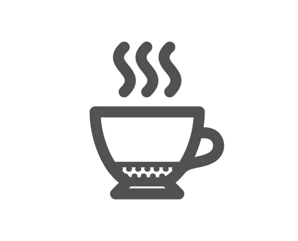 Espresso Koffie Pictogram Warme Drank Teken Drank Symbool — Stockvector