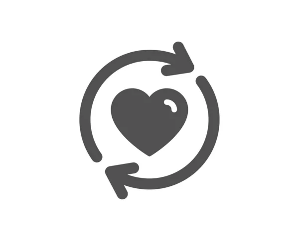 Обновить Иконку Отношений Символ Любви Знак Дня Святого Валентина — стоковый вектор
