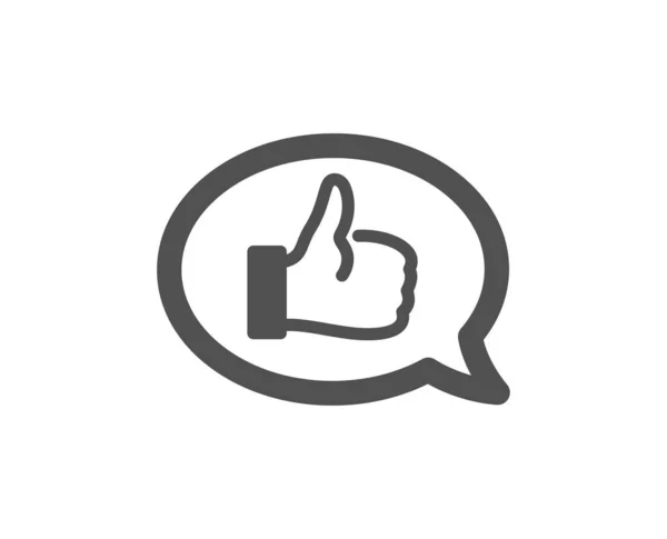Pozitív Visszajelzés Ikonra Kommunikációs Szimbólum Beszéd Buborék Jele — Stock Vector