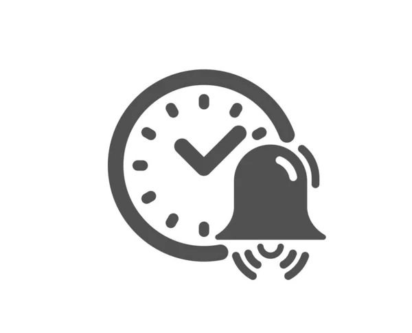 Icono Alarma Signo Tiempo Reloj Elemento Diseño Calidad — Vector de stock