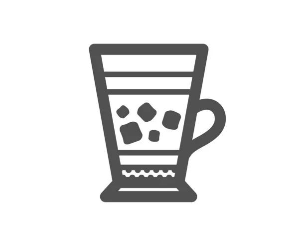 Icono Del Café Frappe Signo Bebida Fría Símbolo Bebida — Vector de stock