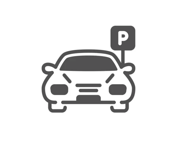 Icona Del Parcheggio Cartello Del Parcheggio Luogo Trasporto Simbolo — Vettoriale Stock