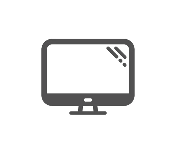 Icono Del Ordenador Signo Componente Símbolo Monitor — Vector de stock