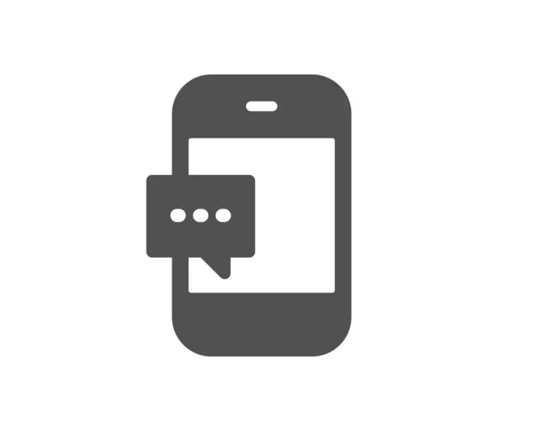 Ikona Zprávy Smartphone Mobil Nebo Telefon Posel Znamení Mobilní Komunikační — Stockový vektor