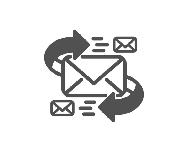 Icono Correo Comunicación Por Símbolo Letras Señal Chat Por Correo — Vector de stock