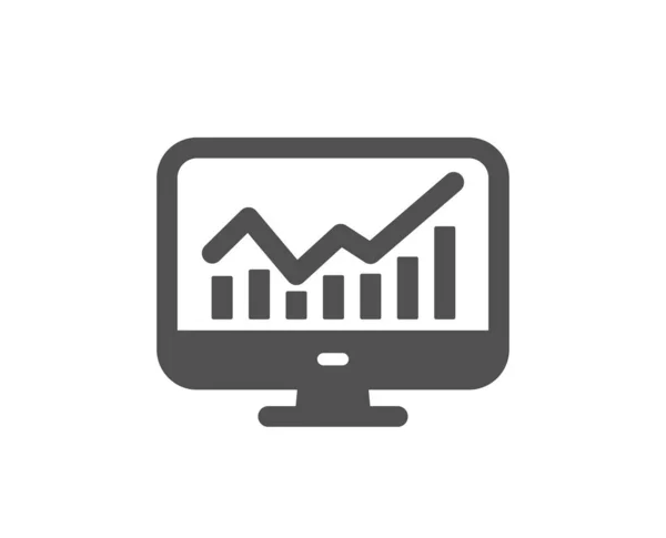 Icona Statistica Segno Analisi Dei Dati Strategia Aziendale — Vettoriale Stock