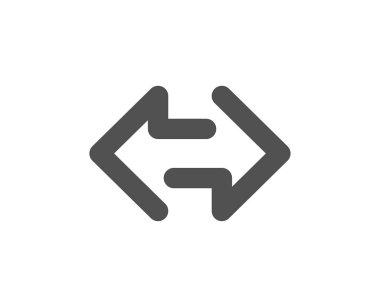 Sync ok simgesi. İletişim ok uçları sembolü. Gezinti işaretçi işaret. 