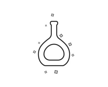 Konyak şişesi satırı simgesi. Brandy alkol işareti. 