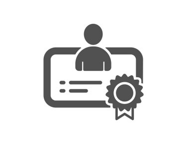 Sertifika simge. İş yönetimi işareti. En iyi Yöneticisi sembolü.