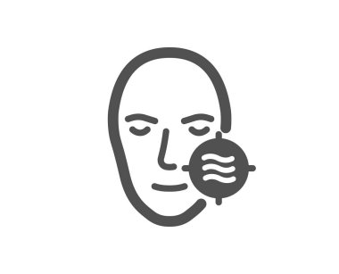 Sorun yüz cilt simgesi. Yüz Bakımı imzalamak. Hedef simgesi