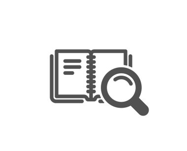 Kitap simgesini arayın. Eğitim sembolü. Talimat veya E-öğrenme işareti. 