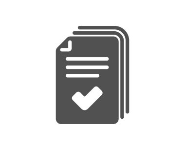 Dinleyici notu simge. Belgeler örnek işareti. 