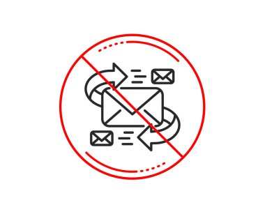 Hayır veya Dur işareti. Adres satırı simgesi. Harf sembol ile iletişim. E-posta sohbet işareti. 