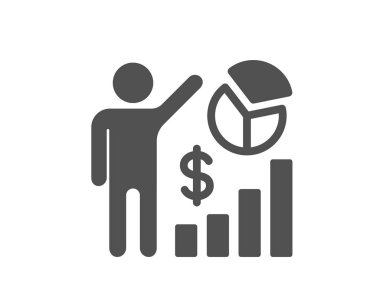 SEO istatistikleri simgesi. Arama motoru optimizasyonu işareti.           