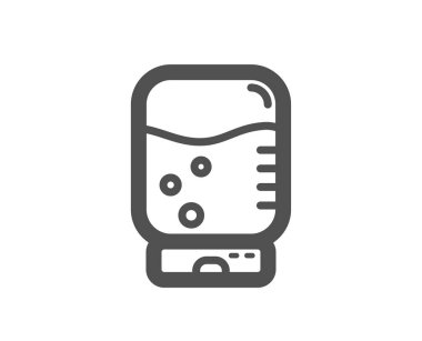 Su soğutucu şişe simgesi. Hala su içmek işareti